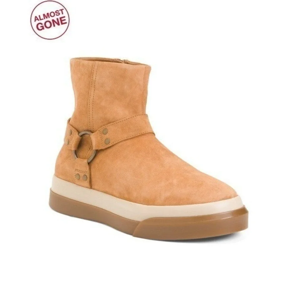 New Free‎ People Brayden Harness Boot Festival Gorpcore 9.5 Tan Western Platform